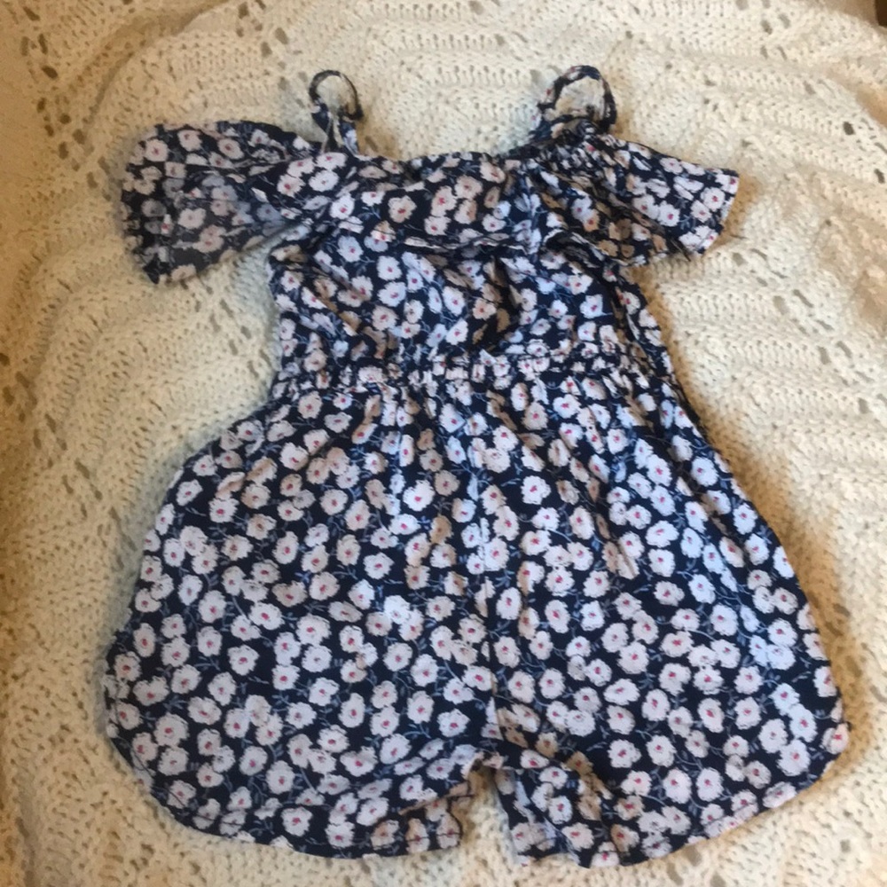 Baby Girl Romper Navy Blue